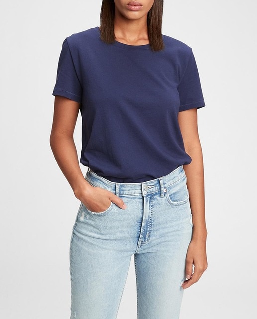 Camiseta básica de mujer 100% algodón