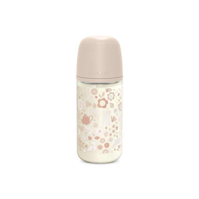 Biberón de Vidrio con tetina Fisiológica SX Pro Suavinex Wonderland Flujo Medio 240ml