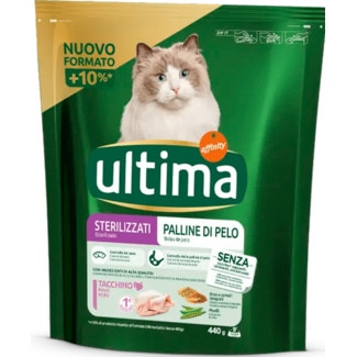 Ultima Alimento Seco para Gato Esterilizado Bola de Pêlo embalagem 440 g