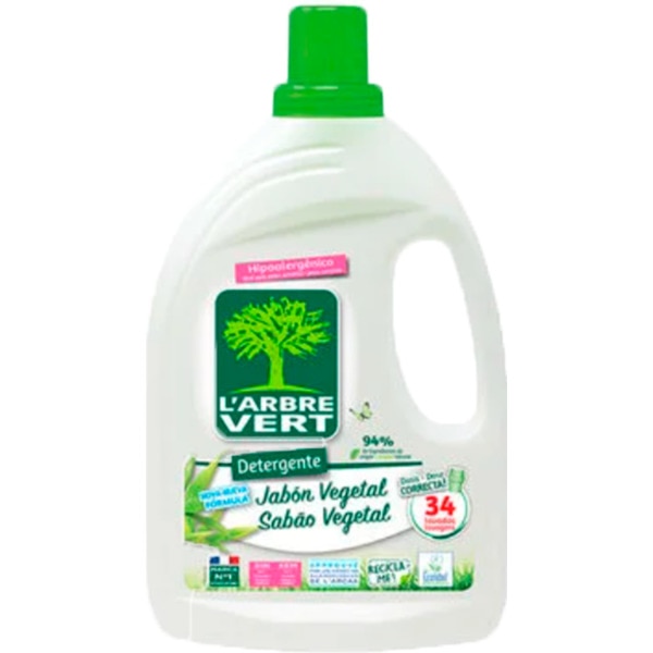 Detergente Roupa Líquido Amêndoa embalagem 34 doses