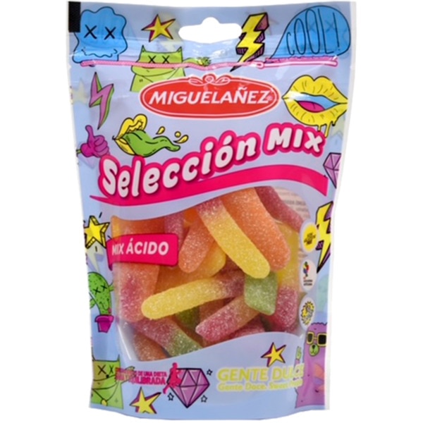 Gomas Mix com Ácido embalagem 165 g