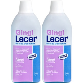 LACER Gingilacer Tägliche Mundspülung, verhindert durch Gingivitis verursachte Blutungen 2x1000 ml