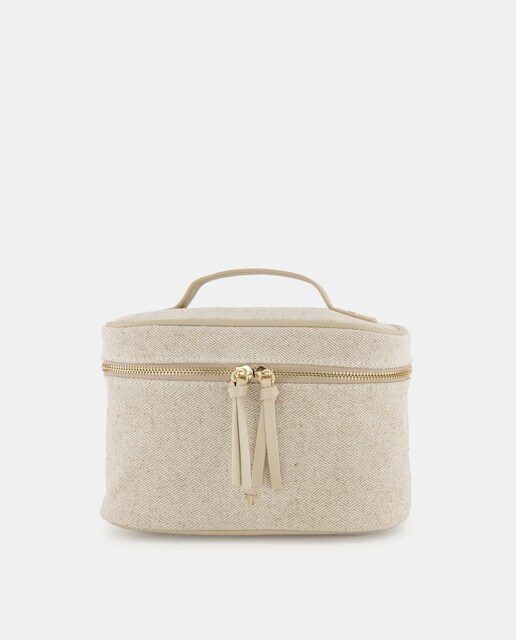 Neceser lino algodón grande