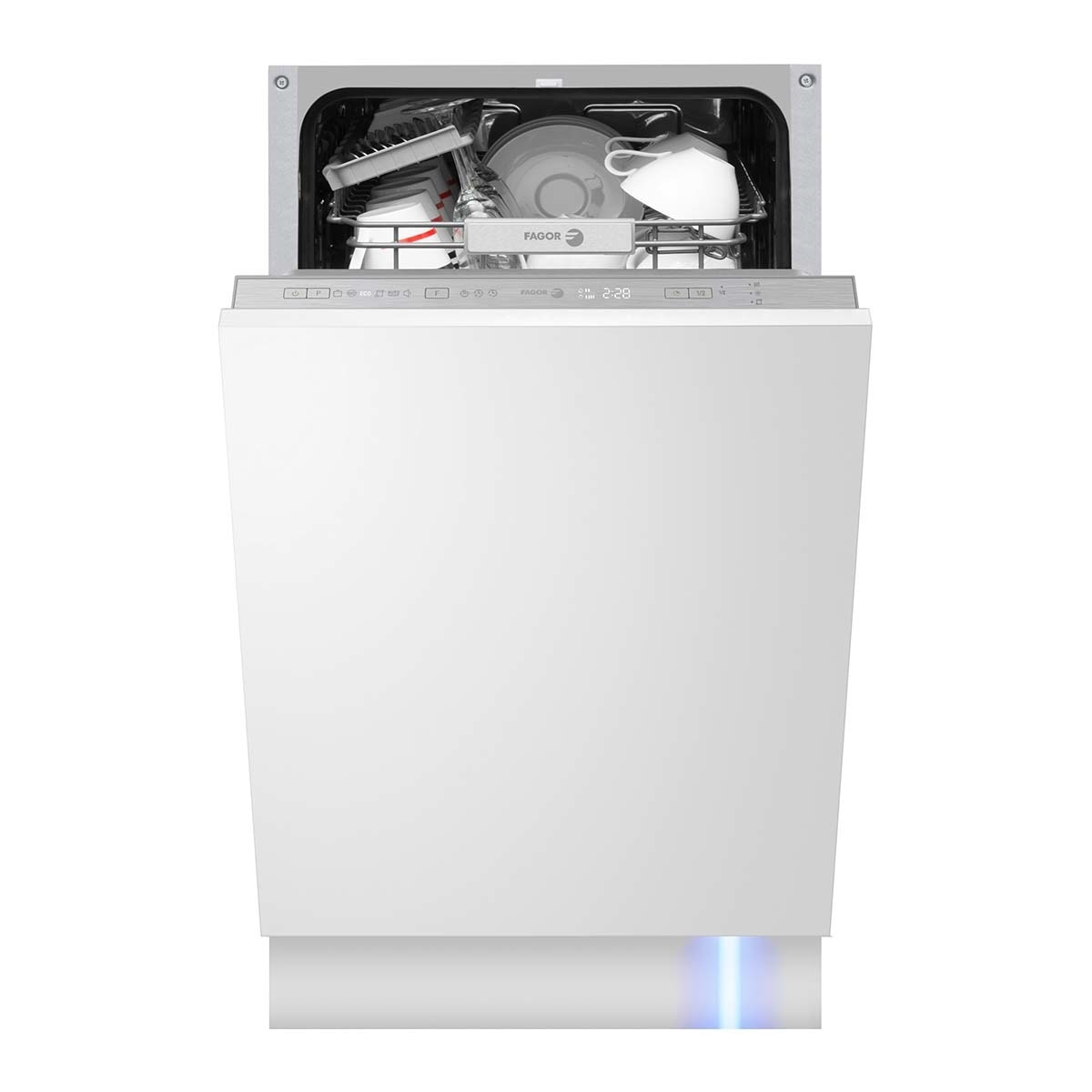 Fagor – Lavavajillas integrable Fagor 9 servicios, 6 Programas, 45 cm – 4LVF-424IT.