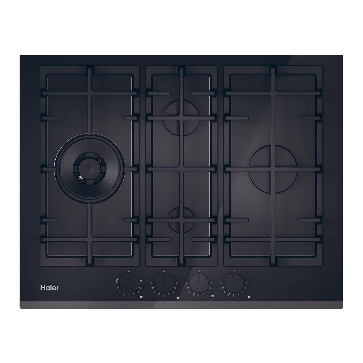 Haier – Placa de Gas Haier 4 quedamadores Gas On Glass Series 6 – HAVG5D4TB.
