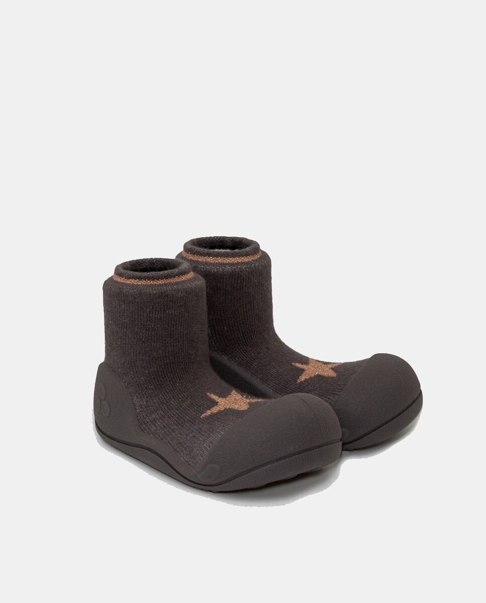 Botas de Tricot de Bebé Attipas Cinzento-2
