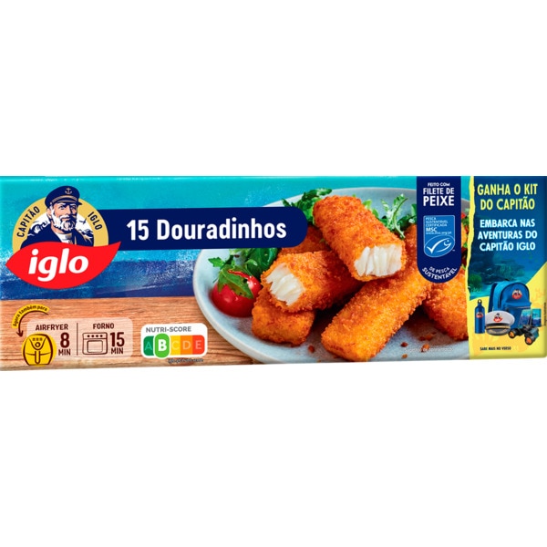 Douradinhos de Peixe 15 Unidades embalagem 420 g