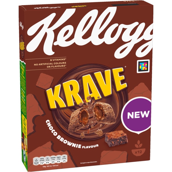 Cereais Choco Brownie Krave embalagem 375 g