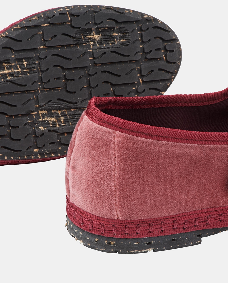 Sapatos de Presilha em Veludo Flabelus Rosa Blush-2