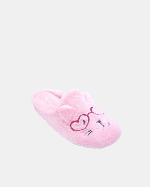 Zapatillas de casa de niña con estampado Gafas