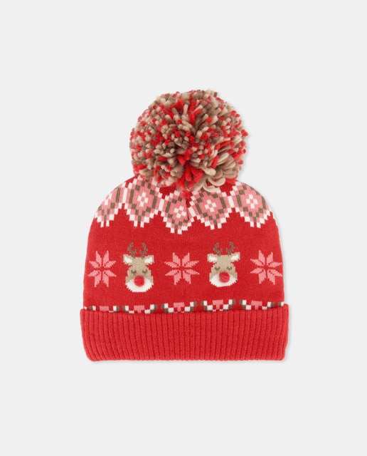 Gorro de niña con fantasía renos