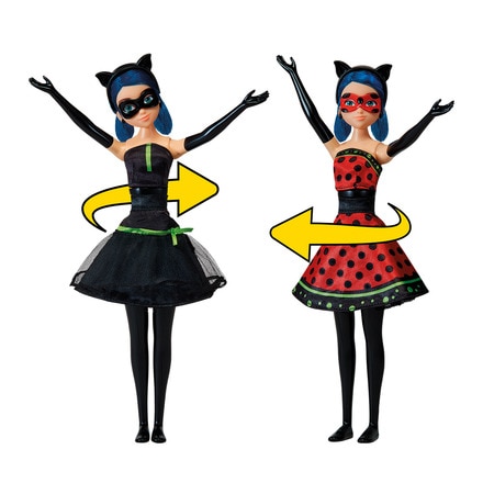 Muñeca Cambia Traje Heroez Miraculous: las aventuras de Ladybug