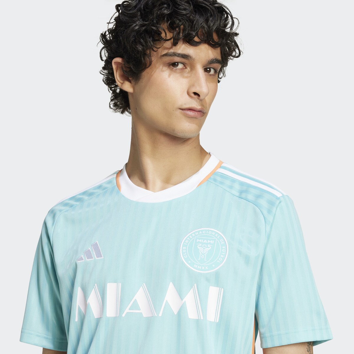 T-shirt de Homem 3.º Equipamento Inter Miami CF 24 Turquesa-4