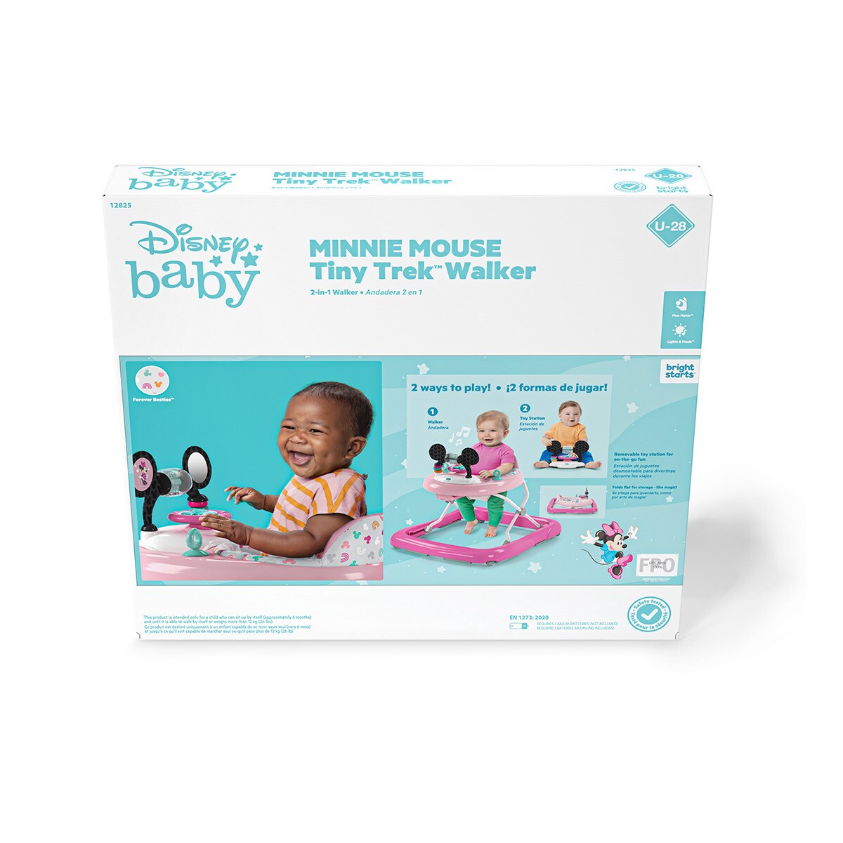 MINNIE MOUSE Tiny Trek™ Andador Forever Besties™ 2-in-1 Andador Rosa-22