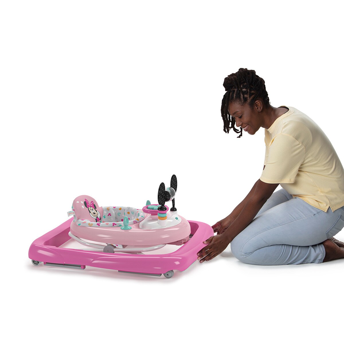 MINNIE MOUSE Tiny Trek™ Andador Forever Besties™ 2-in-1 Andador Rosa-10