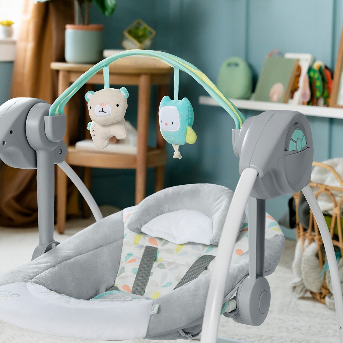 Baloiço portátil Fanciful Forest cinzento Cinzento-6