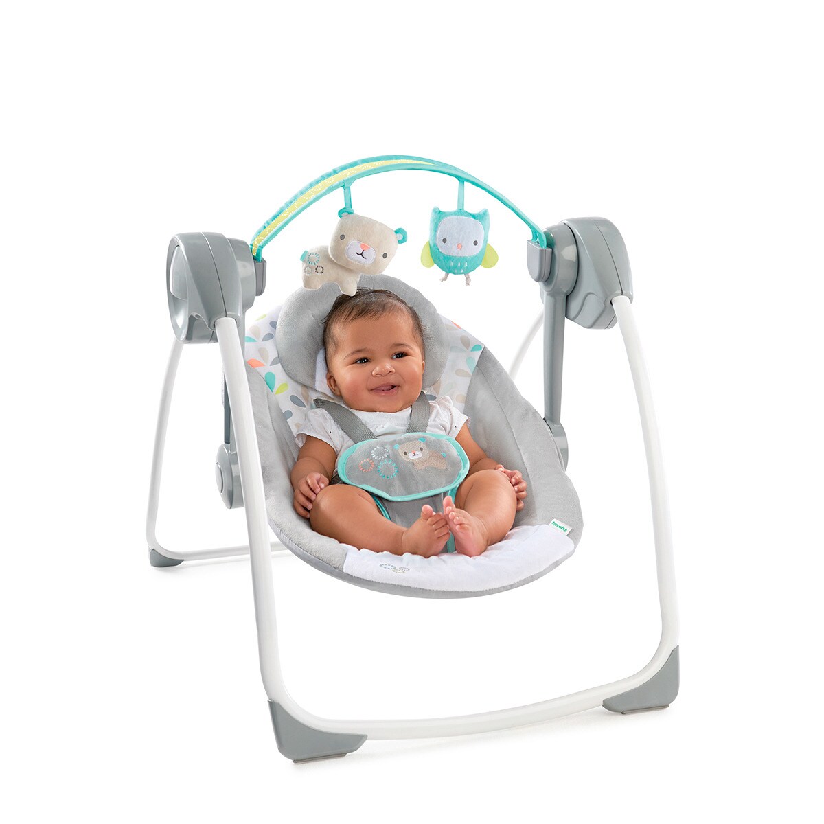 Baloiço portátil Fanciful Forest cinzento Cinzento-2