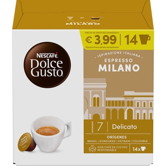 NESCAFE DOLCE GUSTO café Espresso Milano de intensidad 7 Karton 14 Kapseln