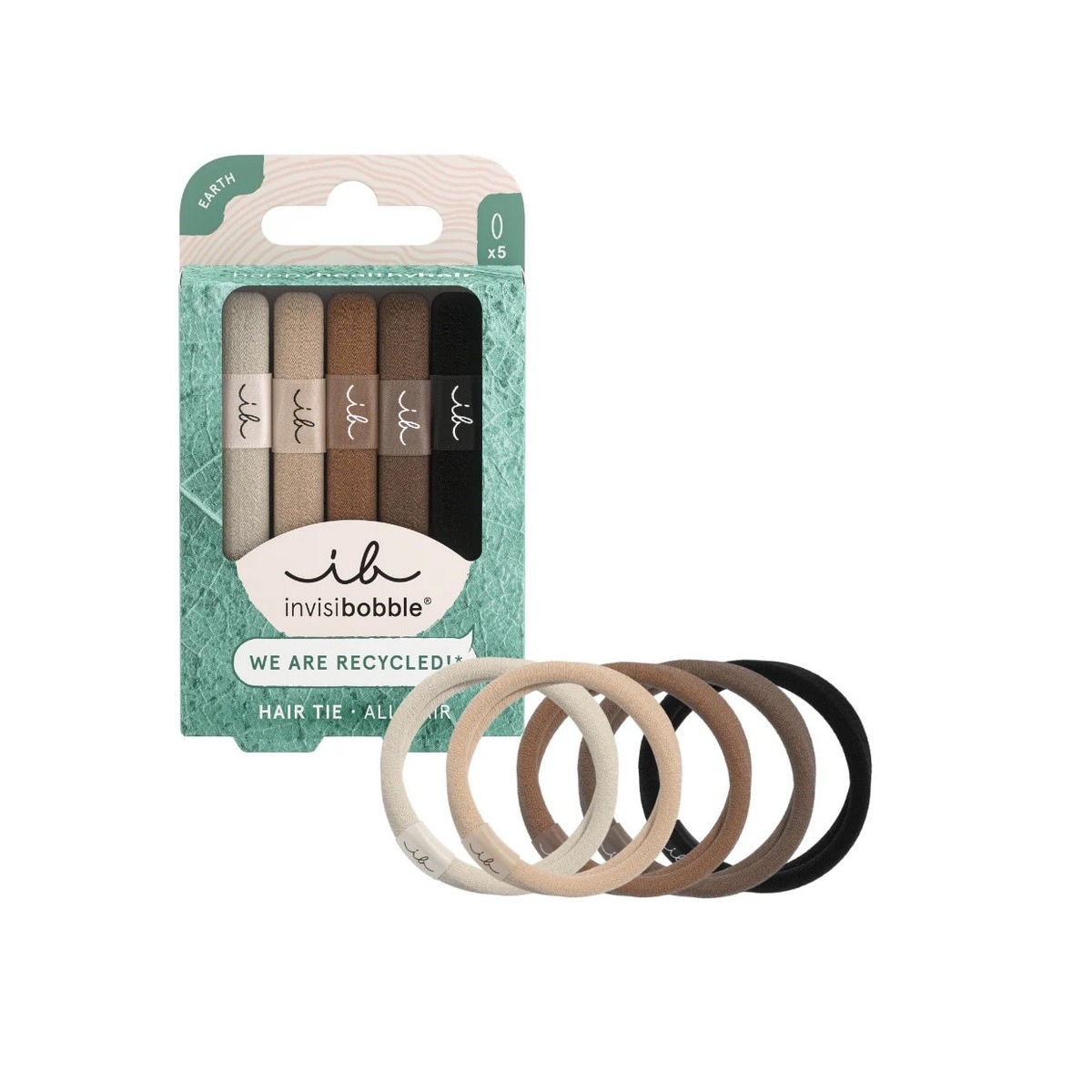 Elástico de Cabelo Ecotie Mocha - 5 uni 2