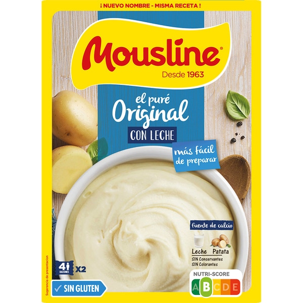 puré de patata con leche sin gluten caja 230 g