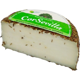 queso de cabra curado al romero elaborado con leche pasteurizada