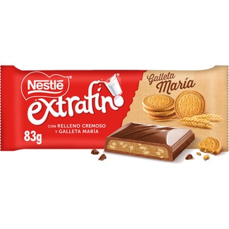 NESTLE EXTRAFINO Schokolade mit cremiger Füllung und Maria-Keks Tafel 83 g