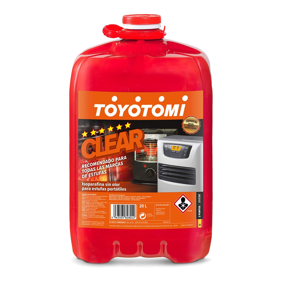 Imagen 0 de Bidón Parafina Toyotomi Clear 20 l