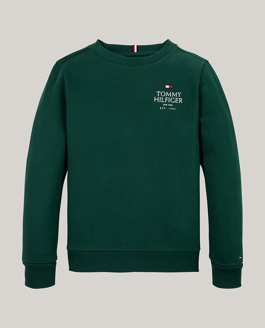 Sudadera de bebé niño sin capucha y con cuello redondo