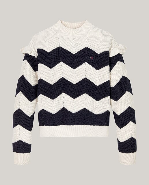 Jersey de bebé niña de manga larga y cuello redondo