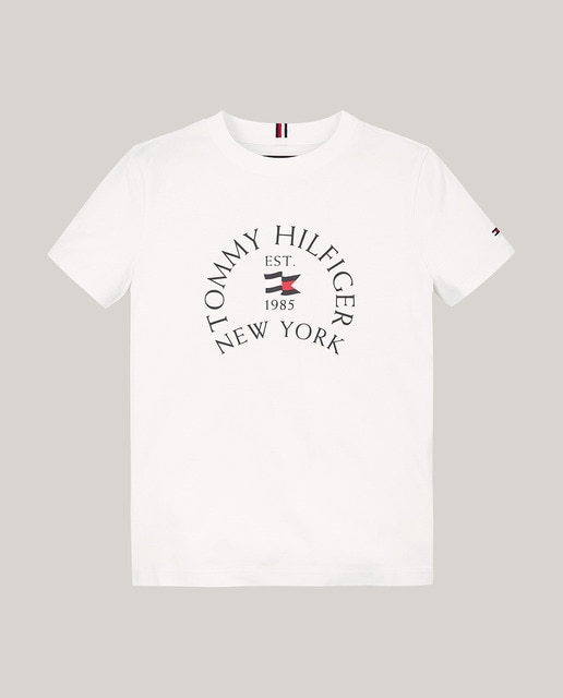 Camiseta de bebé niño de manga corta con cuello redondo