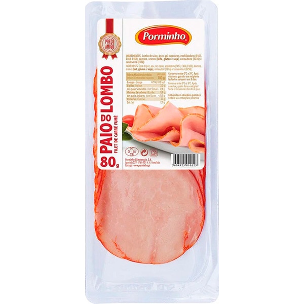Paio do Lombo em Fatias embalagem 80 g