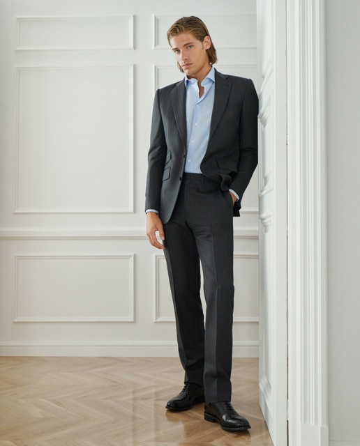 Traje de hombre espiga