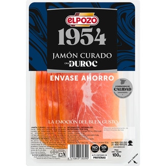 ELPOZO Edición 1954  Duroc Rohschinken in Scheiben gluten- und laktosefrei Behälter 100 g