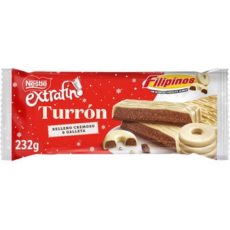 NESTLE EXTRAFINO Filipinos Turrón mit cremiger Keksfüllung Tafel 232 g
