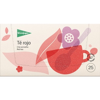 EL CORTE INGLES té rojo estuche 25 bolsitas