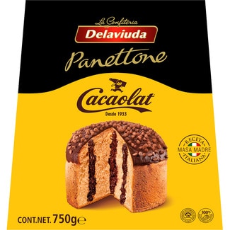 DELAVIUDA Cocaolat cocoa panettone case 750 g