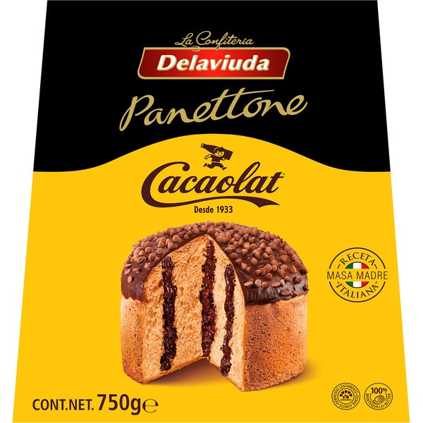 Cocaolat cocoa panettone case 750 g