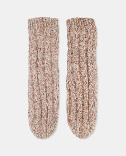 Calcetín pompones antideslizante