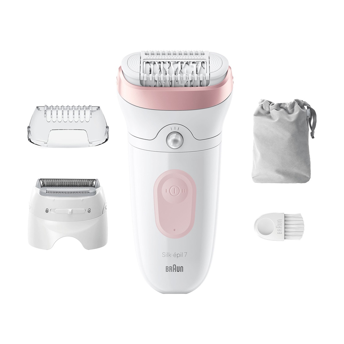 Braun – Depiladora eléctrica Braun Silk-épil 7, inalámbrica, uso en seco y húmedo.