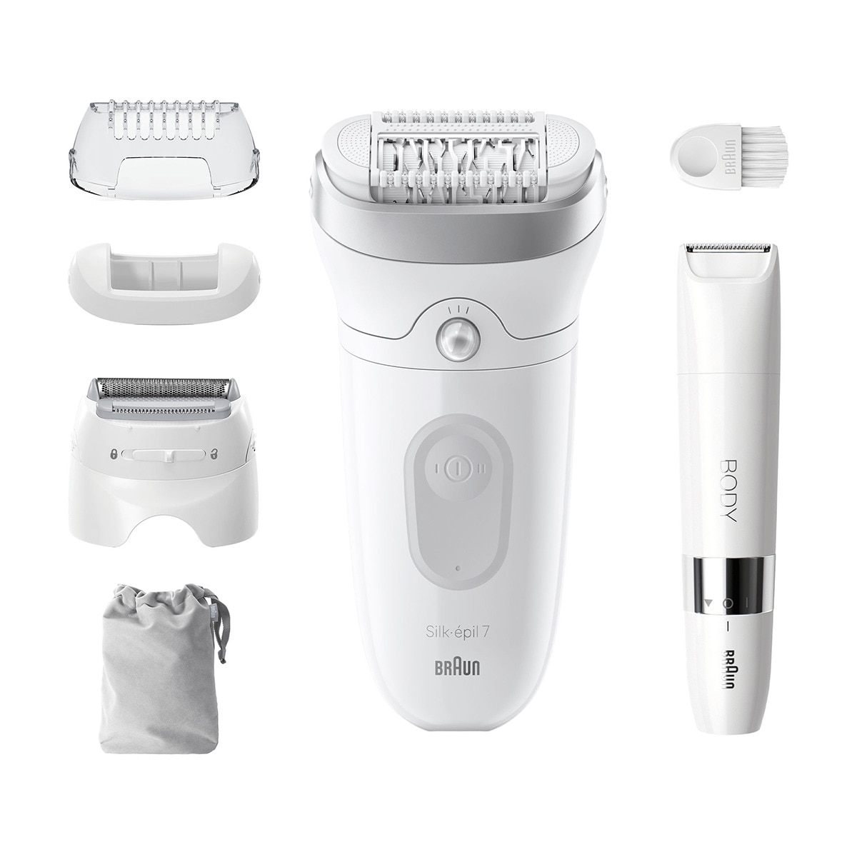 Braun – Depiladora eléctrica Braun Silk-épil 7, inalámbrica, uso en seco y húmedo.
