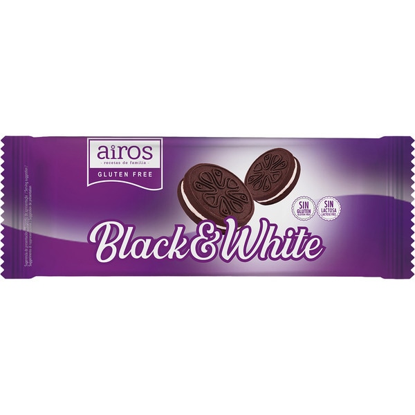 Black & White biscuits with fillings, gluten-free and lactose-free container 300 g