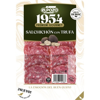 ELPOZO Edition 1954 Salchichón mit Trüffel glutenfrei in Scheiben Behälter 70 g