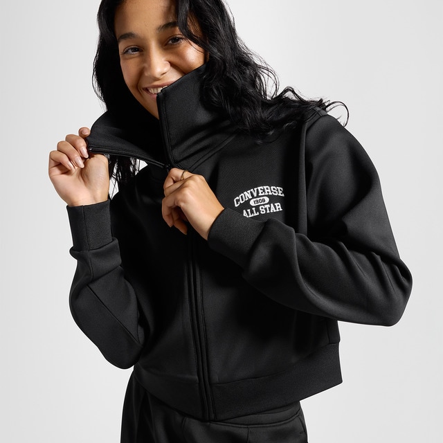 Sudadera casual de mujer Heritage Full-Zip Track Top Converse
