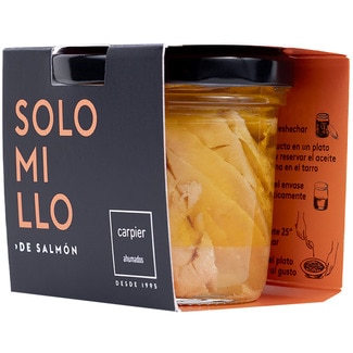 CARPIER solomillo de salmón en aceite tarro 110 g neto escurrido