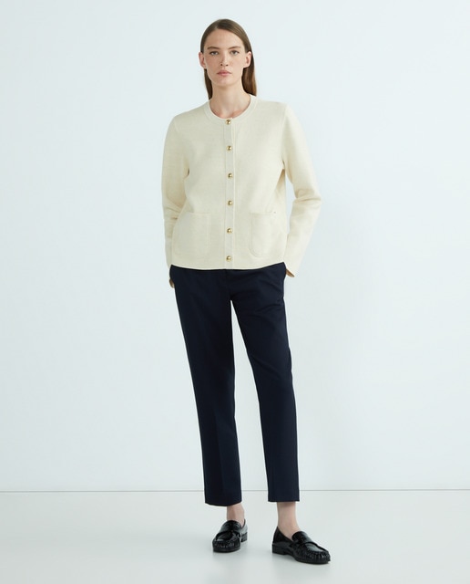 Tommy Hilfiger - Pantalón de mujer slim de cintura regular.