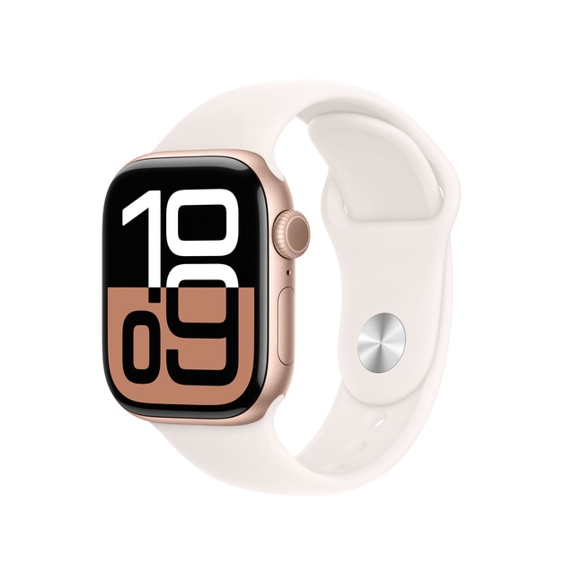 Apple Watch Series 10 GPS 42mm Aluminio Oro Rosa con correa Deportiva Rosa Rubor S M Apple El Corte Ingles