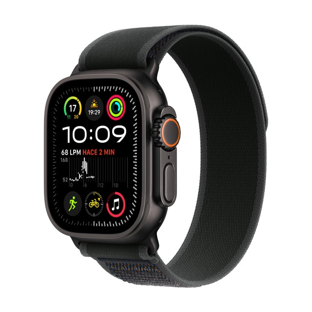 Apple Watch Ultra 2 GPS Cellular 49mm Titanio Negro con correa Loop Trail Negro M L Apple El Corte Ingles