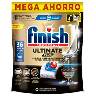 Finish Pastilhas Máquina Loiça Ultimate Plus Reg. embalagem 36 pastilhas