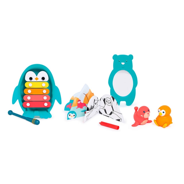 Ludi – Conjunto de juguetes de baño Ludi de estimulación temprana.