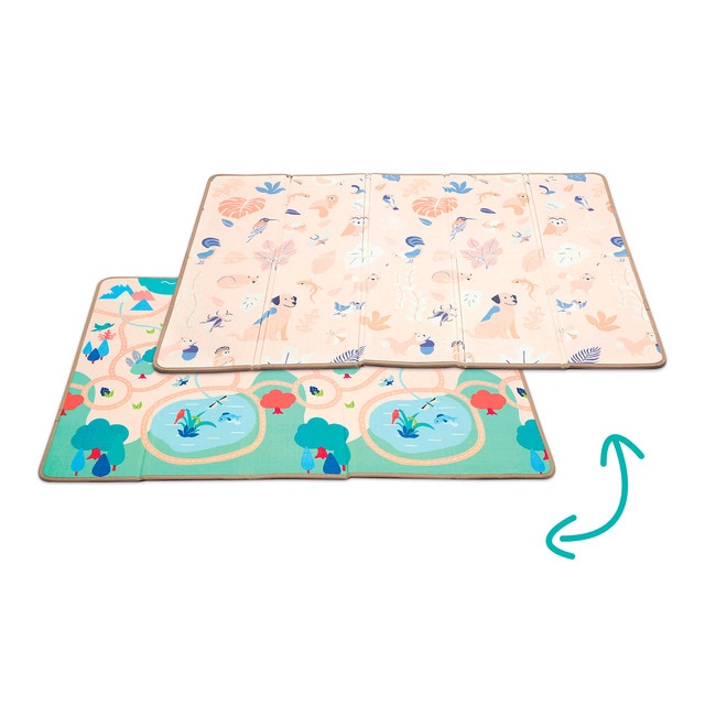 Ludi – Alfombra de juegos Ludi de foam plegable y reversible.